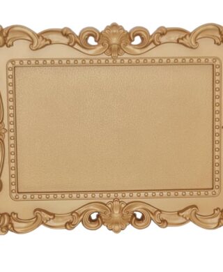 מגש מלבני ידיות זהב 26*41.5 מגש מלבני ידיות זהב 26*41.5