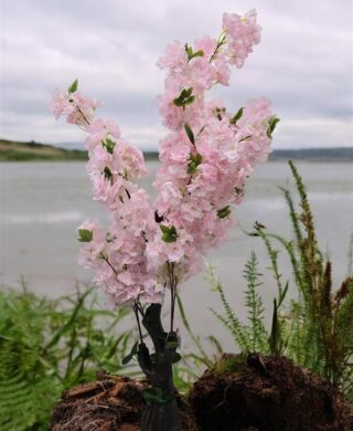 עץ פרחים ורודים 140 סמ.