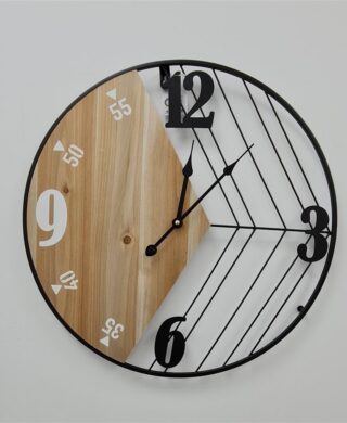 שעון קיר עגול 50 סמ.