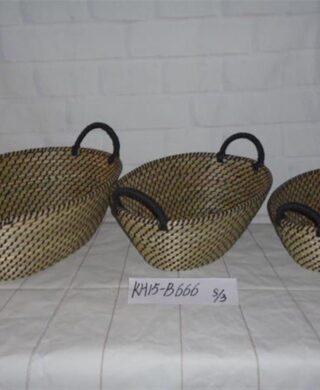 סט *3 סלסלות רטאן אובלי 18*34*48 סט *3 סלסלות רטאן אובלי 18*34*48