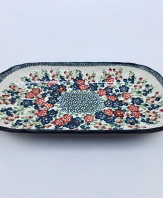 מגש מלבני עם ידיות 4 צבעים 18*36