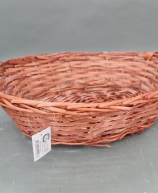 סלסלה אובלית חום 11*35*45 סלסלה אובלית חום 11*35*45