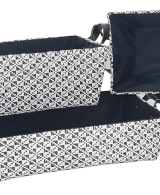 סלסלה עם ידיות קרטון/בד 13*26*36