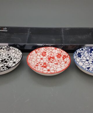 סט *3 צלוחיות 3*14 FLOWERS