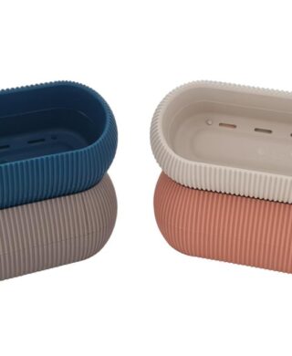 אדנית אובלית פסים 7*9*21 חום