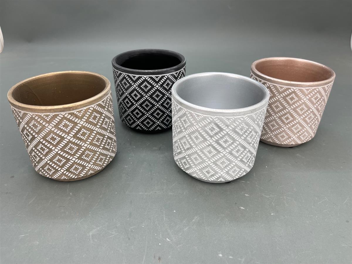 בית עציץ 4 צבעים 11*12