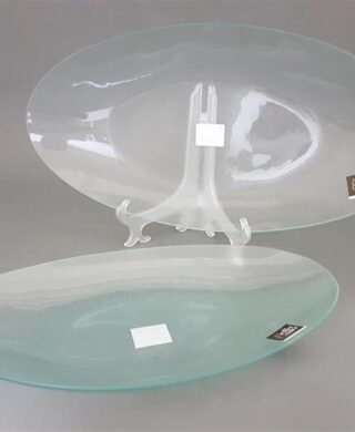 מגש זכוכית אובלי 45*25