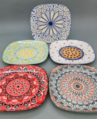 צלחת מרובעת דקור 2.5*27*27 צלחת מרובעת דקור 2.5*27*27