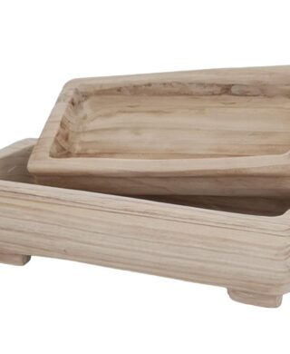 קערה מלבנית עץ מגולף 12*22*46 קערה מלבנית עץ מגולף 12*22*46