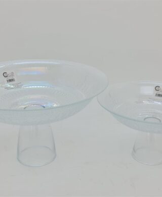 קערת זכוכית עם רגל 40סמ. לוסטר קערת זכוכית עם רגל 40סמ. לוסטר