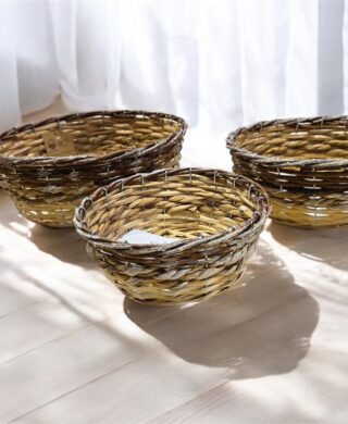 סלסלה עגולה עם בטנה 10*26