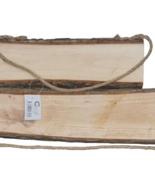 שלט עץ עם חבל 2.5*12*50