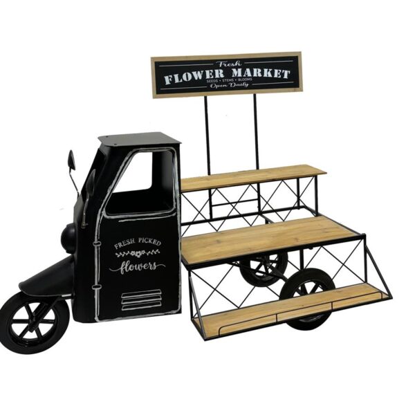 אופנוע עם עגלת פרחים 3 קומות 135*77*90