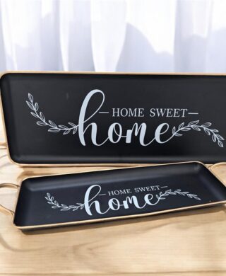 מגש מתכת שחור 13*42