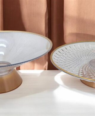 קערה עם רגל זהב 8*32