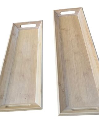 מגש במבוק עם ידיות 4*16*40