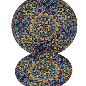 צלחת עגולה 21.5 סמ. מולטיקולור