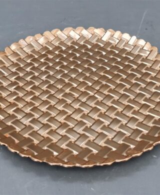 צלחת עגולה 33סמ. זהב