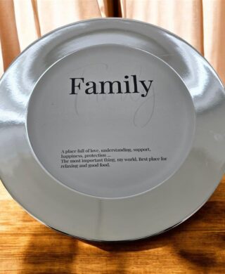 מגש עגול FAMILY כסף 33סמ. מגש עגול FAMILY כסף 33סמ.