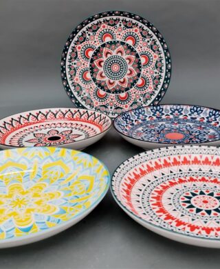 צלחת עגולה דקור 4.5*26