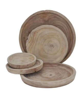 מגש עגול שוליים עץ מגולף 20 סמ. מגש עגול שוליים עץ מגולף 20 סמ.