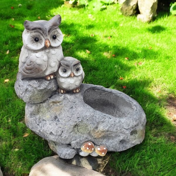 ינשוף +1 עם עציץ 31*20*35