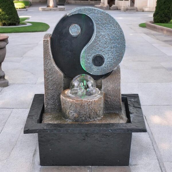 מזרקה עם אור YIN YANG 27*21