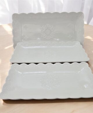 מגש מעוטר מלבני 19*36 מגש מעוטר מלבני 19*36