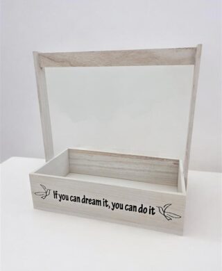 אדנית עם ידית עץ לבן 9/35*18*35 IF YOU אדנית עם ידית עץ לבן 9/35*18*35 IF YOU