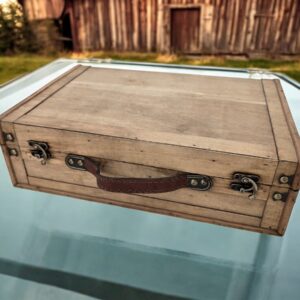 מזוודת עץ 11*25*36