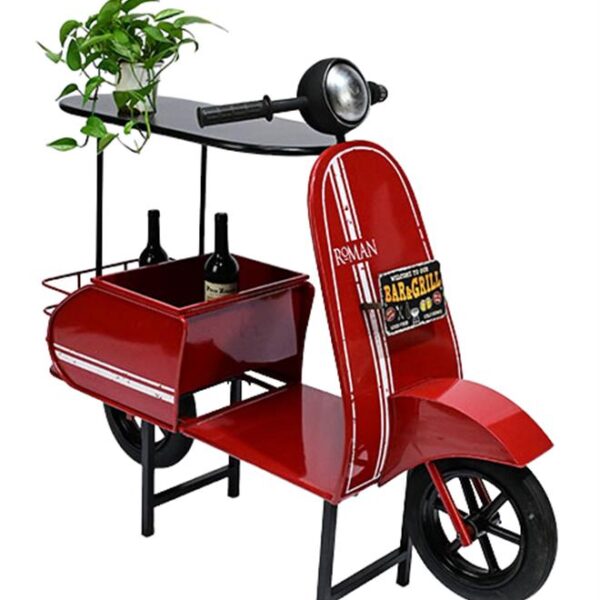 אופנוע שולחן עם מעמד לבקבוק 110*52*120