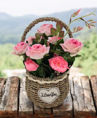 סידור פרחים+קש 38 סמ. סידור פרחים+קש 38 סמ.