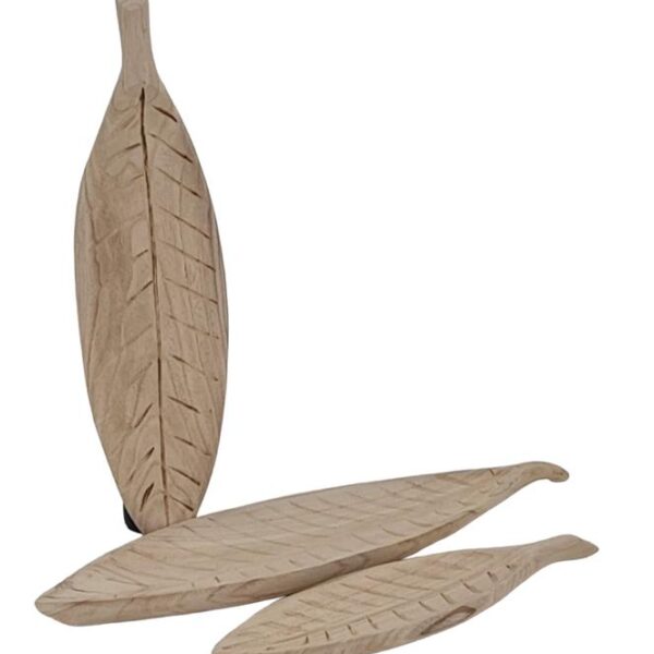 "עלה" עץ מגולף 4*20*74