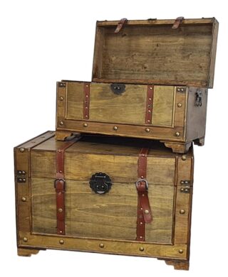 סט *2 תיבת עץ 39*36*60