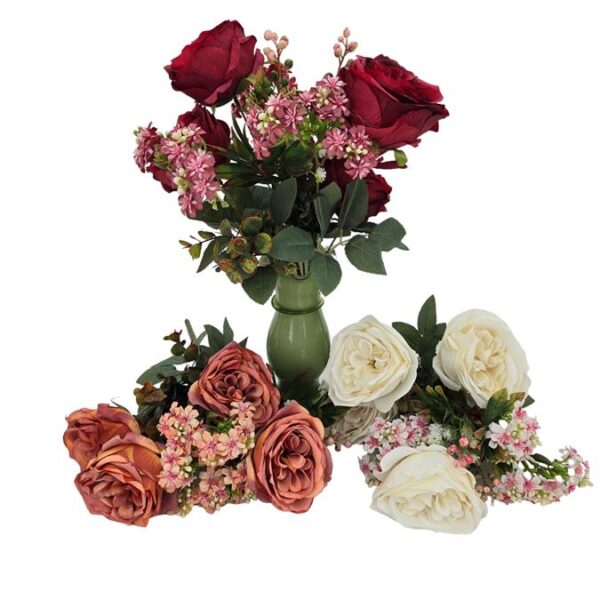 זר פרחים 42 סמ. כתום