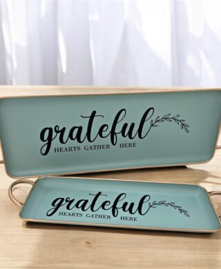 מגש מתכת טורקיז 13*42