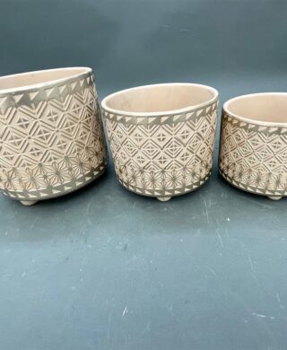 סט *3 בית עציץ זהב/כרם 15*17 סט *3 בית עציץ זהב/כרם 15*17