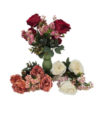 זר פרחים 42 סמ. אדום