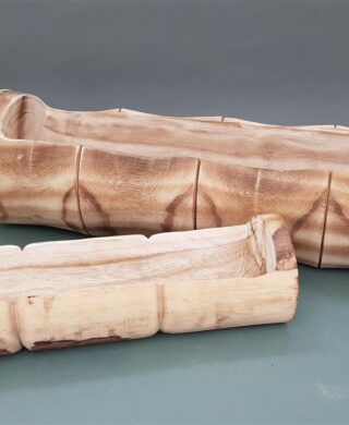 אדנית "חבית" עץ מגולף 12*12*41 אדנית "חבית" עץ מגולף 12*12*41