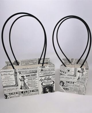 10 שקיות נייר 11.5*11.5*13 עיתון