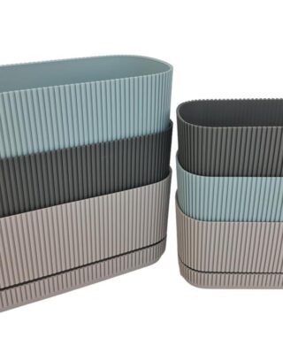 אדנית אובלית 9.7*10.6*23.4 חום