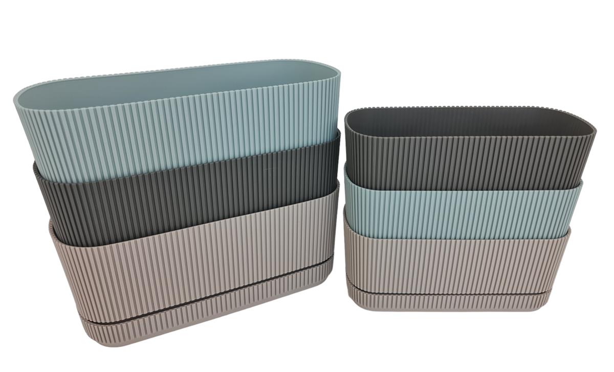 אדנית אובלית 9.7*10.6*23.4 חום