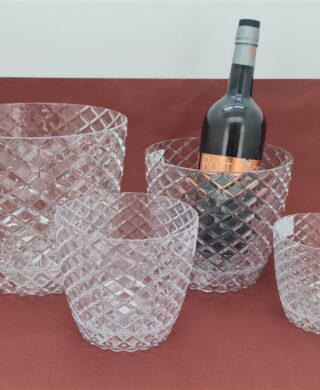 בית עציץ יהלום שקוף 20*23