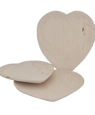 מגש "לב" עץ מגולף 31*34