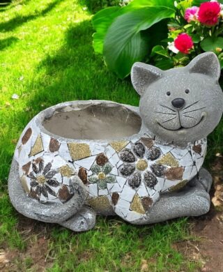 חתול עם עציץ 25*23*33