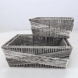 סט *3 סלסלת חבלים 16*30*43