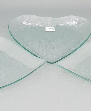 מגש זכוכית "לב" 28*26