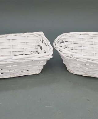 סלסלה מיני מלבנית לבן 7*17*24