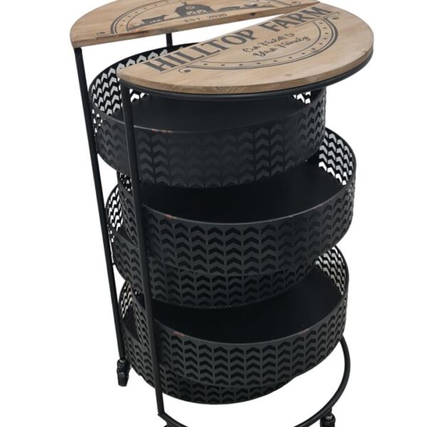 מעמד מגירות עגול נפתח 80*46