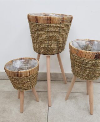 סט *3 בית עציץ עם רגליים 24/58*29 סט *3 בית עציץ עם רגליים 24/58*29